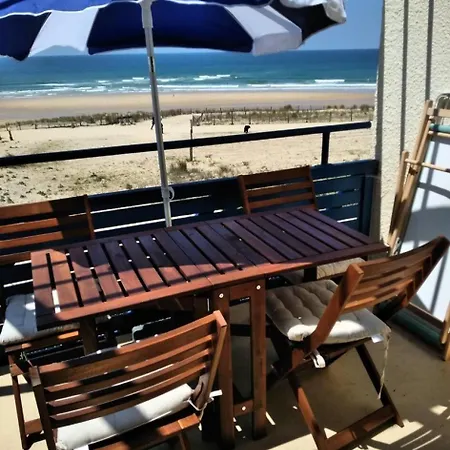 Bleu Marine - Vue 4 Personnes, Avec Piscine, Ocean Mae-0461 * Lacanau